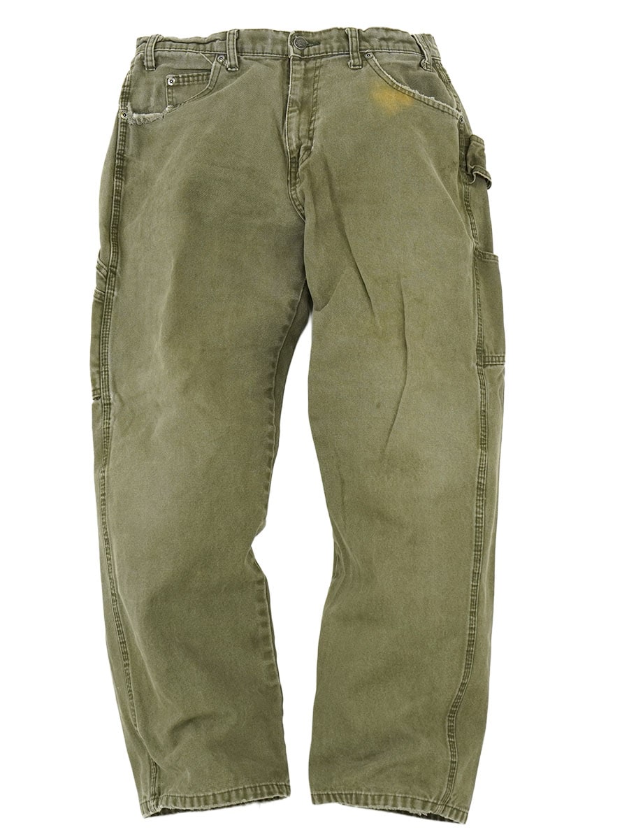 DICKIES DUCK PAINTER PANTS OLIVE (SIZE.W34 L30)