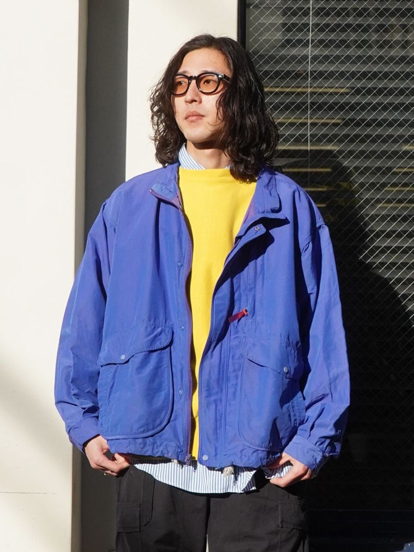 '89 PATAGONIA BAGGIES JACKET COBALT (SIZE.LARGE) MADE IN USA