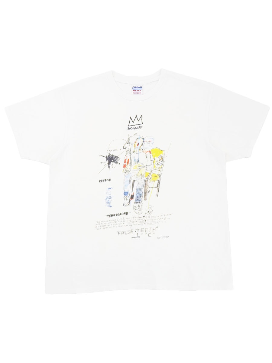 00'S～ GILDAN JEAN-MICHEL BASQUIAT ''RENE RICARD'' T SHIRT (SIZE.LARGE)