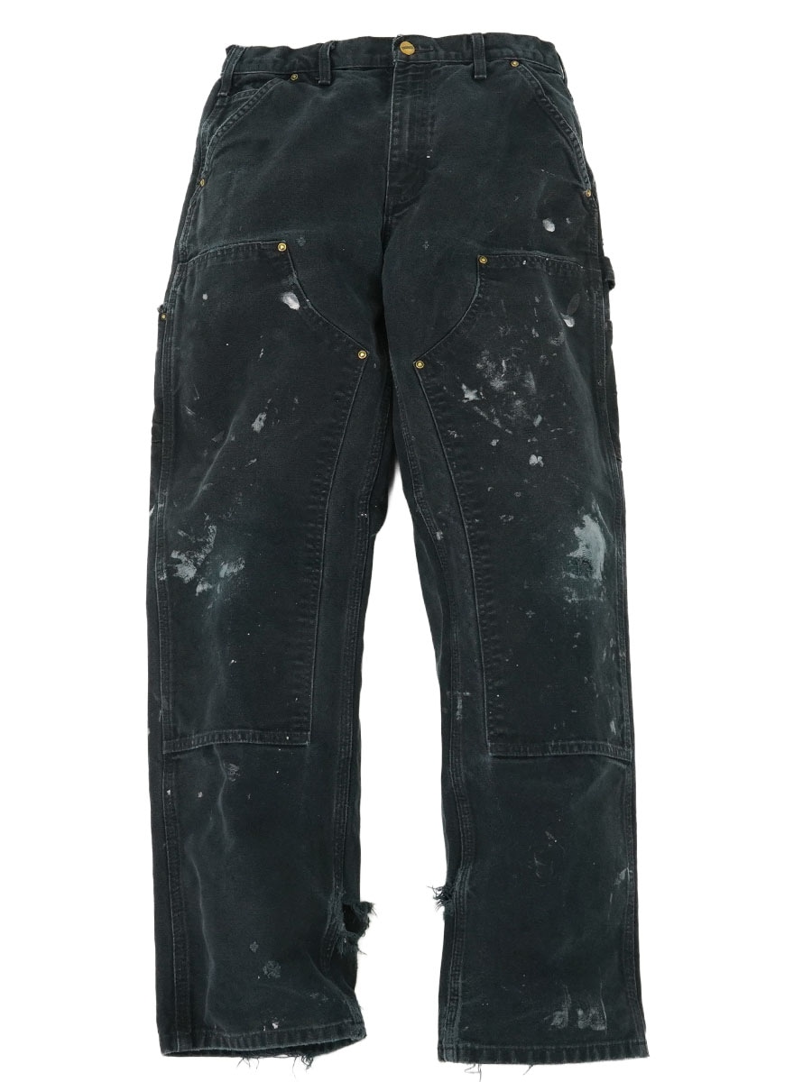 CARHARTT W KNEE DUCK PAINTER PANTS BLACK (SIZE.W31 L32)
