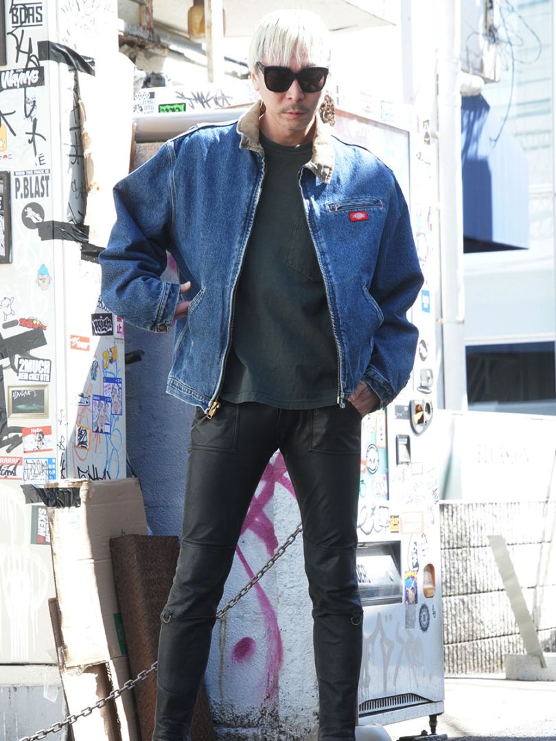 00'S DICKIES DETROIT TYPE DENIM JACKET (SIZE.X LARGE) 