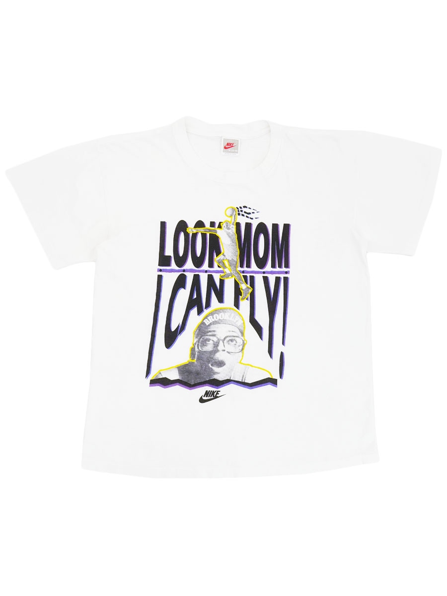 90'S NIKE SHE'S GOTTA HAVE IT ''LOOK MOMI CAN FLY!'' T SHIRT WHITE (SIZE.MEDIUM) MADE IN USA