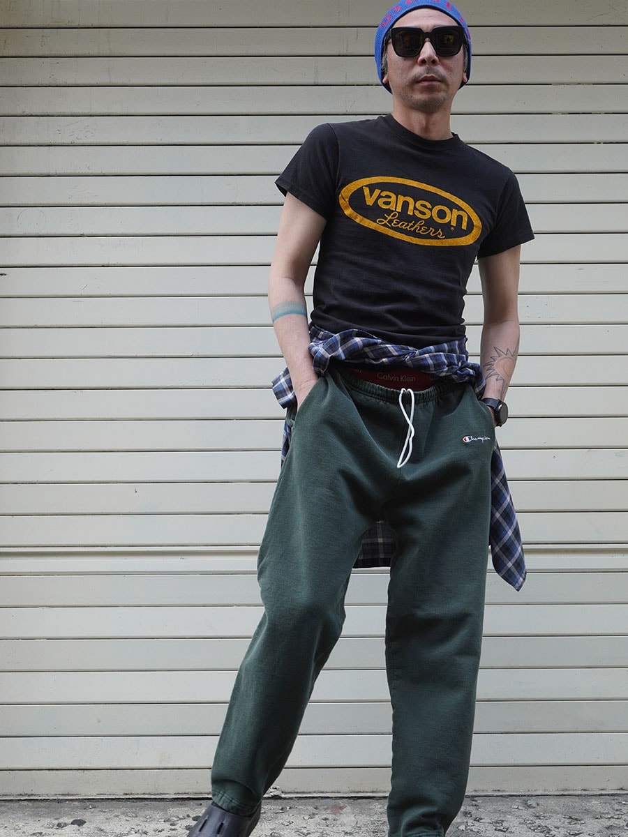 80'S～ HANES ''VANSON LEATHERS'' T SHIRT BLK (SIZE. SMALL) MADE IN USA