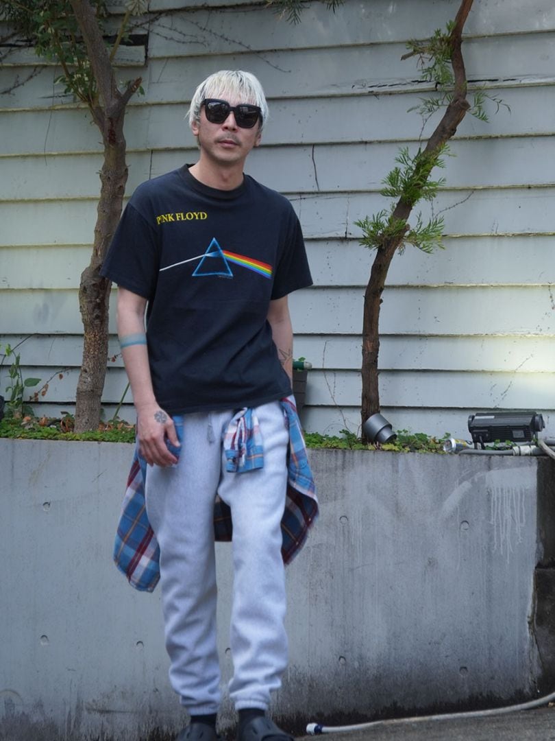 80'S BROCKUM PINK FLOYD ''THE DARK SIDE OF THE MOON'' T SHIRT BLACK (SIZE.LARGE) MADE IN USA