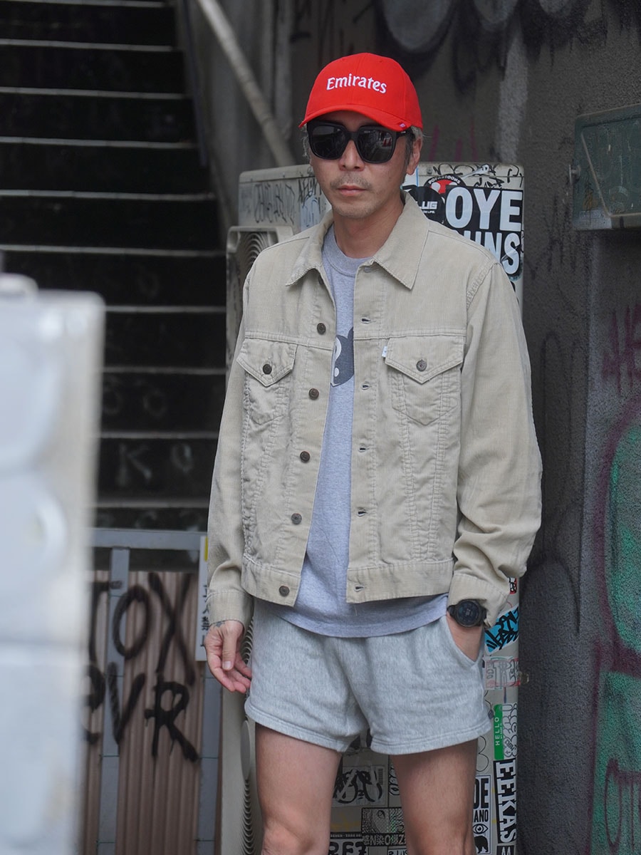 70'S LEVI'S 70505 COURDUROY JACKET BEIGE (SIZE.42)