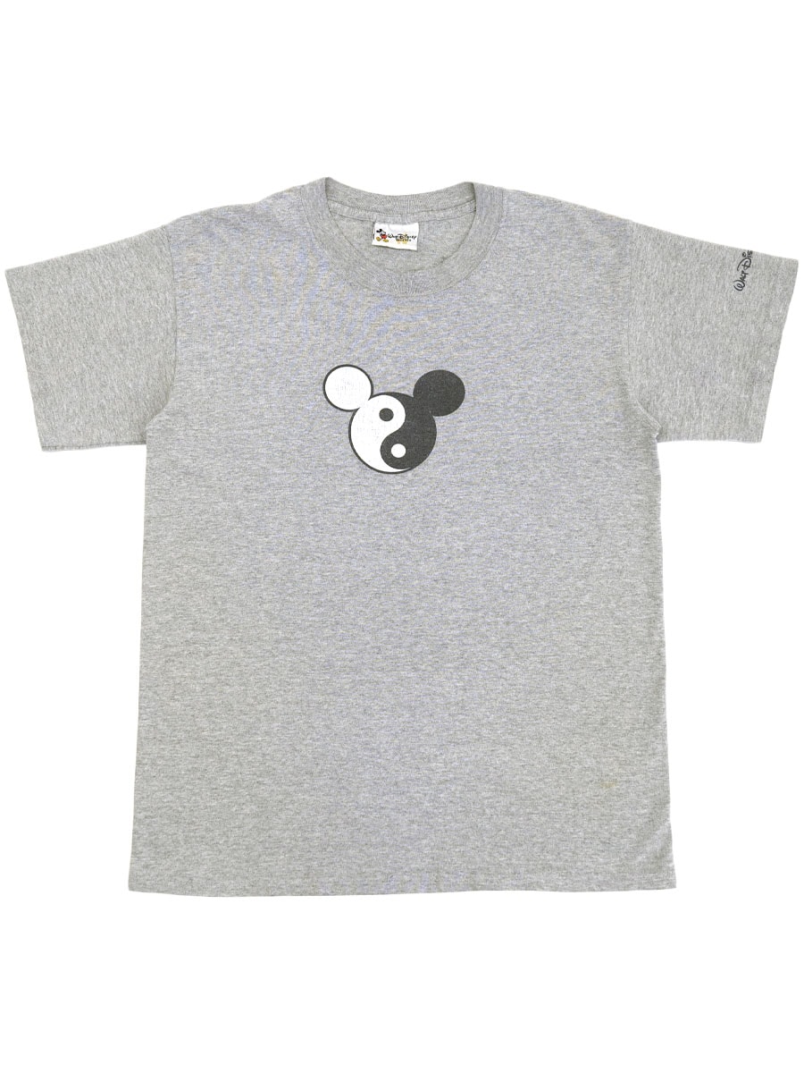 90'S～ WALT DISNEY WORLD ''YIHG-YANG'' T SHIRT GREY (APPROX.MEDIUM)