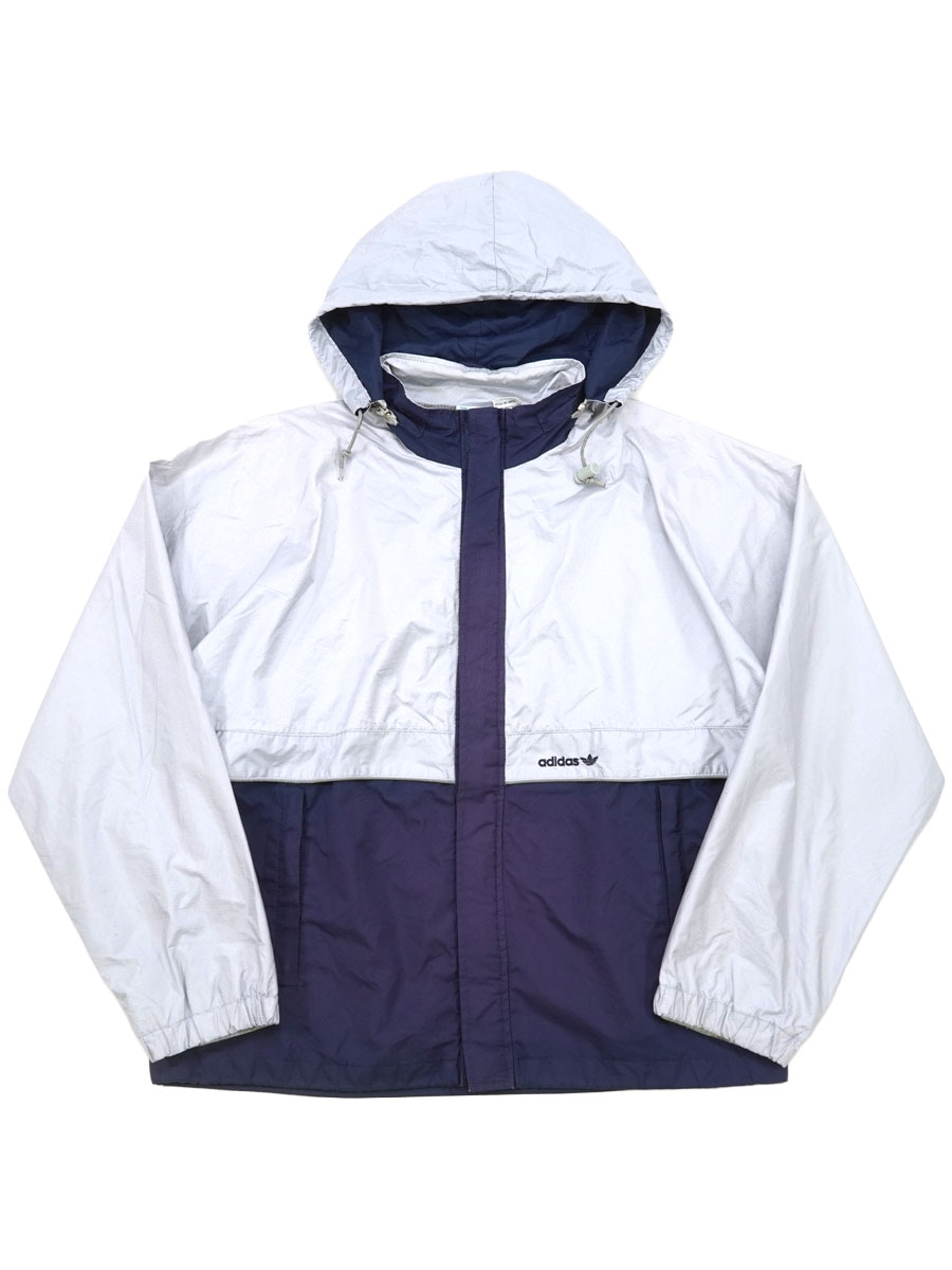 80'S ADIDAS GORE-TEX JACKET GREY/NAVY (SIZE.LARGE)