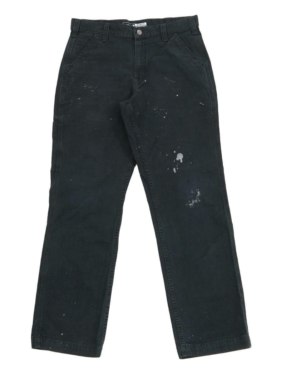 CARHARTT RELAXED FIT CANVAS WORK PANTS BLACK (SIZE.W34 L32)