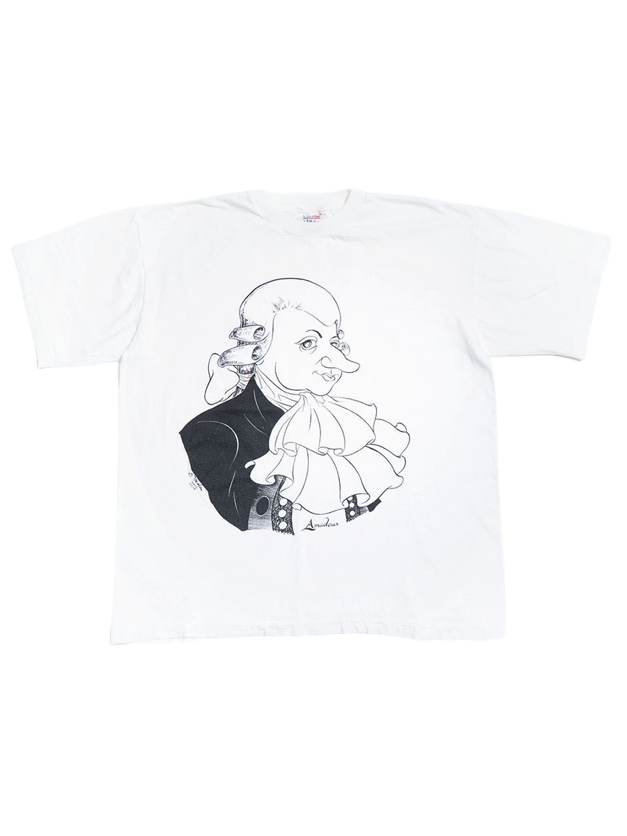 90'S AIRAK ''AMADEUS MOZART'' T SHIRT (SIZE.X LARGE) MADE IN USA
