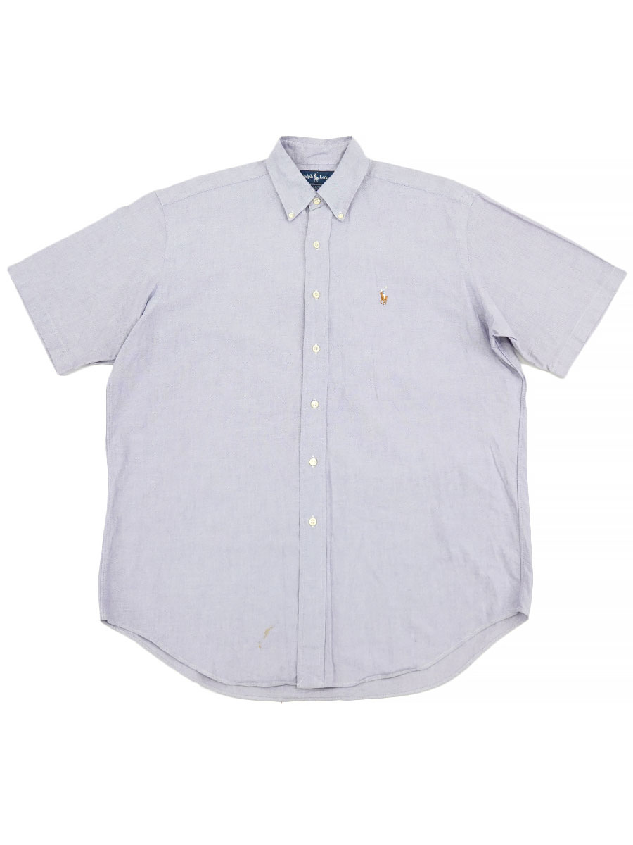 RALPH LAUREN BLAKE 100%COTTON S/S B.D.SHIRT (SIZE. MEDIUM) 