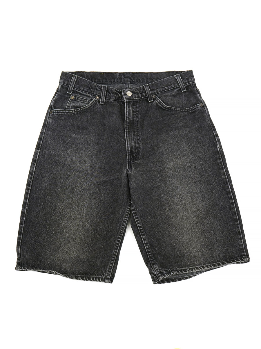 90'S LEVI'S 560 BLACK DENIM SHORTS (SIZE. W34 L00) MADE IN USA