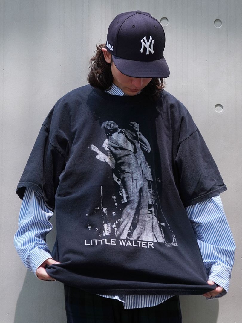 00'S GILDAN ''LITTLE WALTER'' T SHIRT BLACK (SIZE.XX LARGE)