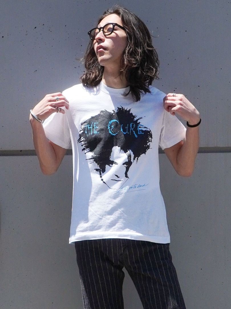80'S THE CURE ''LET'S GO TO BED'' T SHIRT WHITE (APPROX.MEDIUM)