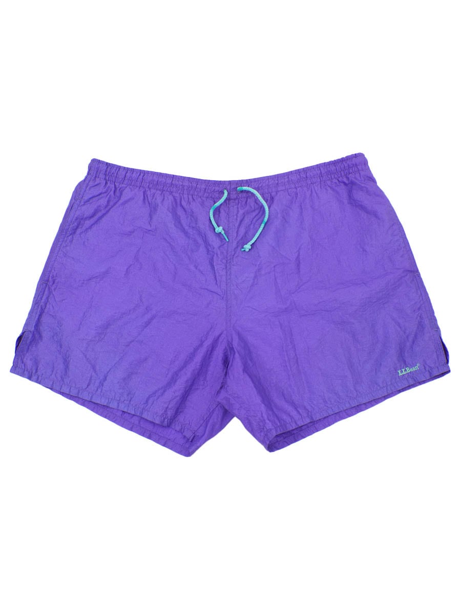 90'S L.L.BEAN NYLON SHORTS PURPLE (SIZE.LARGE)