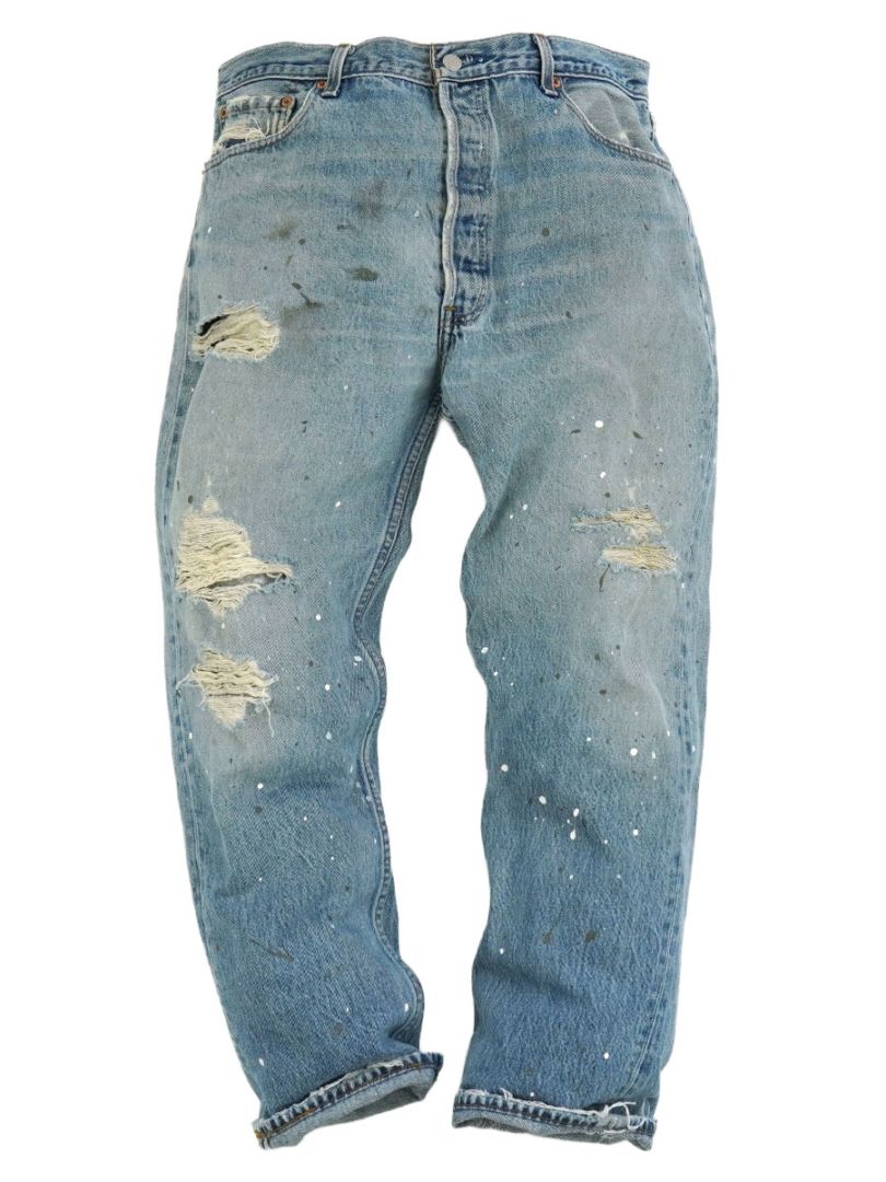 90'S LEVI'S 501 DAMAGE！JEANS  (SIZE.W38 L31) MADE IN USA