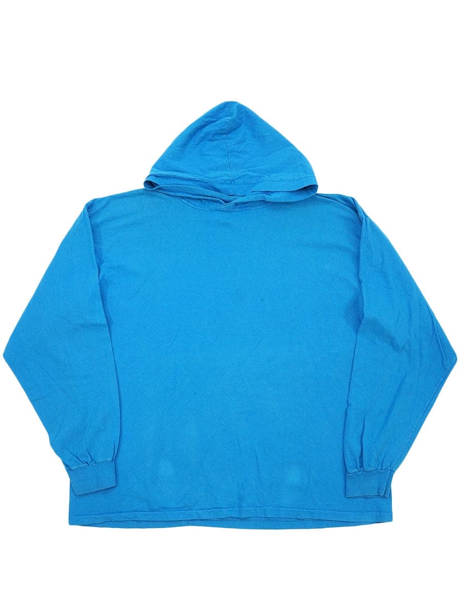 90'S GAP HOODED LONG SLEEVE T SHIRT TURQUOISE (SIZE.LARGE) MADE IN USA