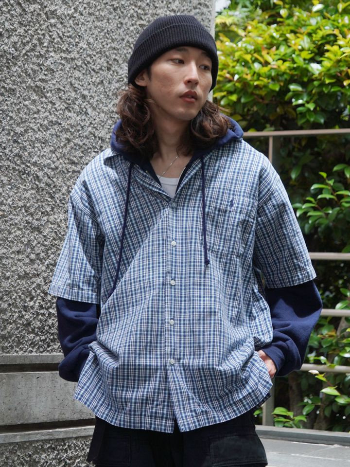 ラルフローレン ADAMS 100%コットン ループカラー S/Sシャツ 表記(L)