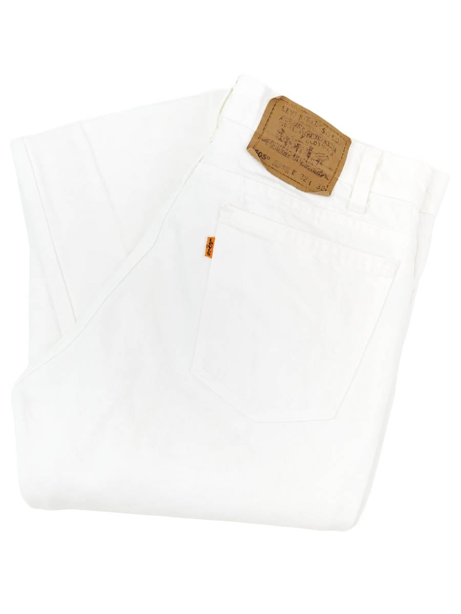90'S LEVI'S 505 WHITE JEANS (SIZE.W32 L32) MADE IN USA