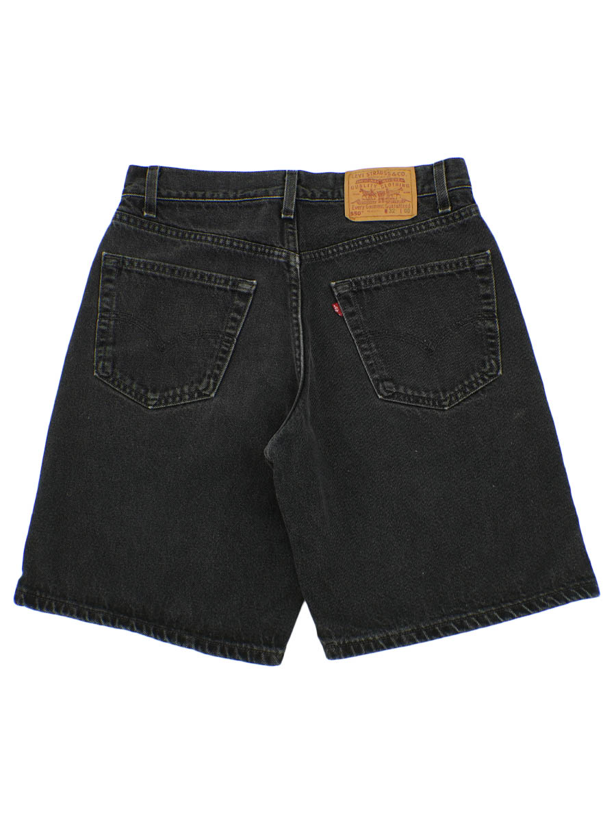 90'S LEVI'S 550 BLACK DENIM SHORTS (SIZE.W32 L00) MADE IN USA