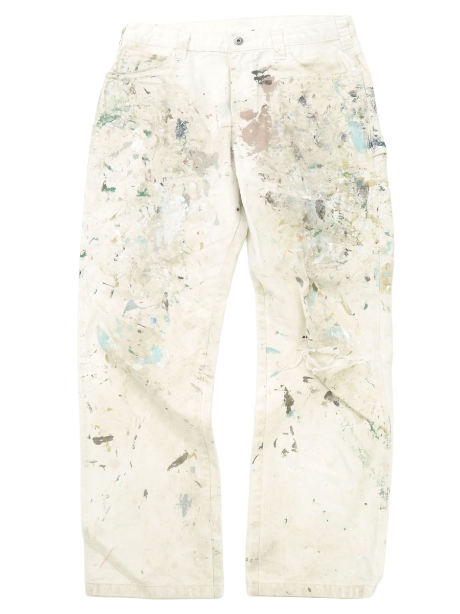 DICKIES COTTON PAINTER PANTS PAINT！(SIZE.W34 L32)
