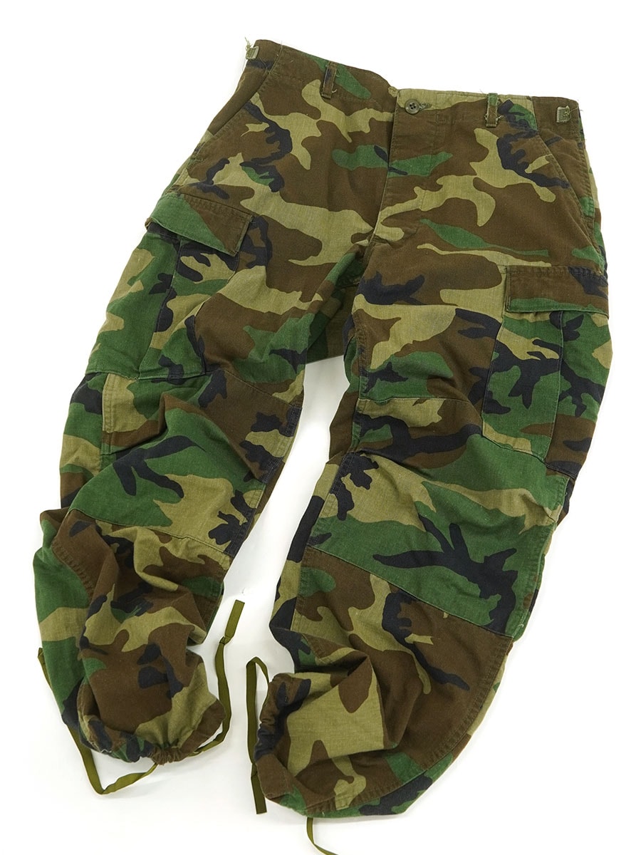 '83 U.S.MILITARY ウッドランドカモ コンバットトラウザーズ 表記(MEDIUM-REGULAR)