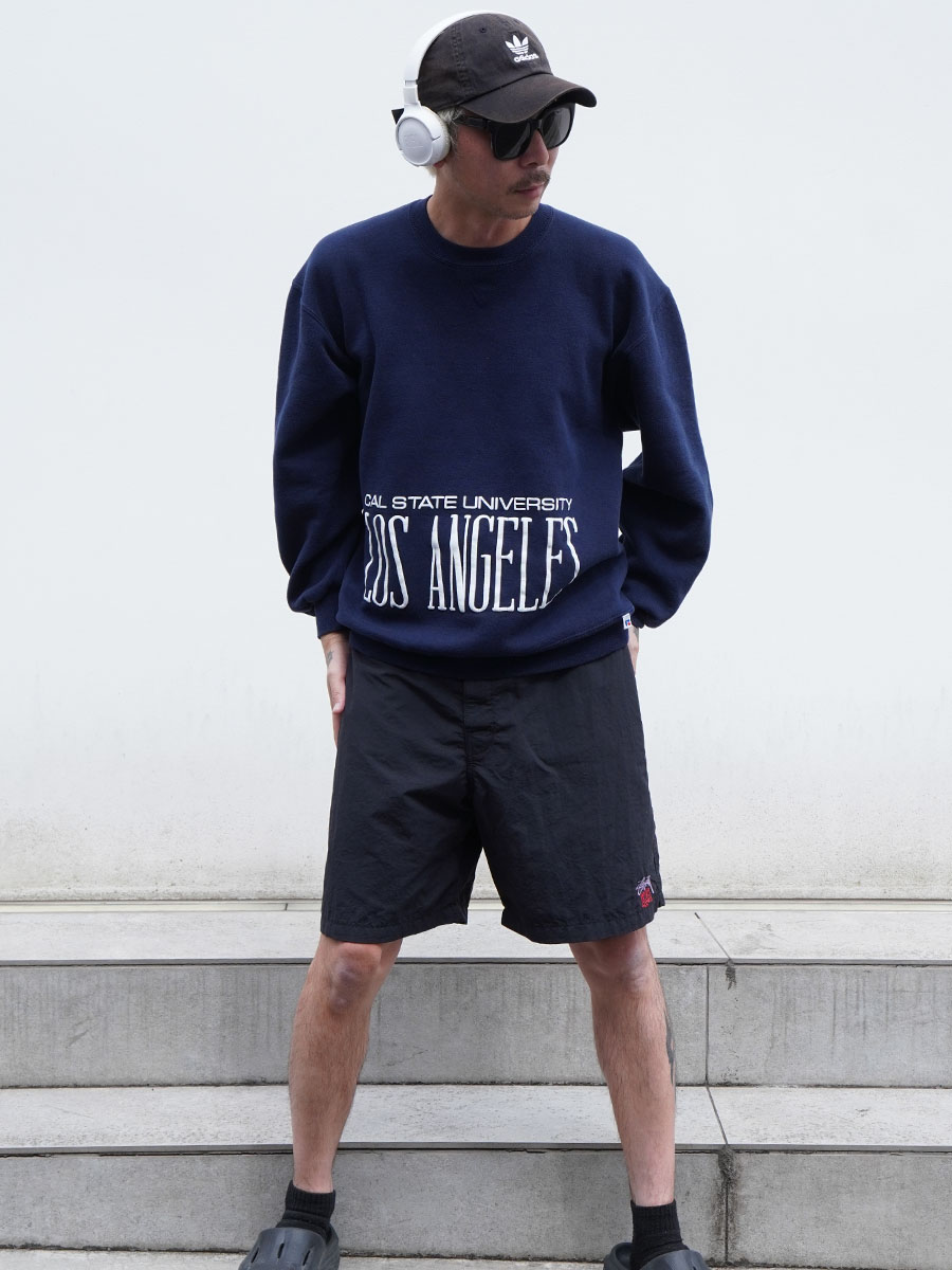 90'S RUSSELL ATHLETIC ''CAL STATE UNIVERSITY LOS ANGELES'' F/V SWEAT SHIRT (SIZE. LARGE) 