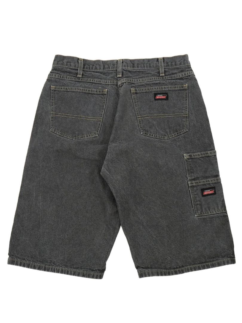 DICKIES BLACK DENIM SHORTS (SIZE.W32)