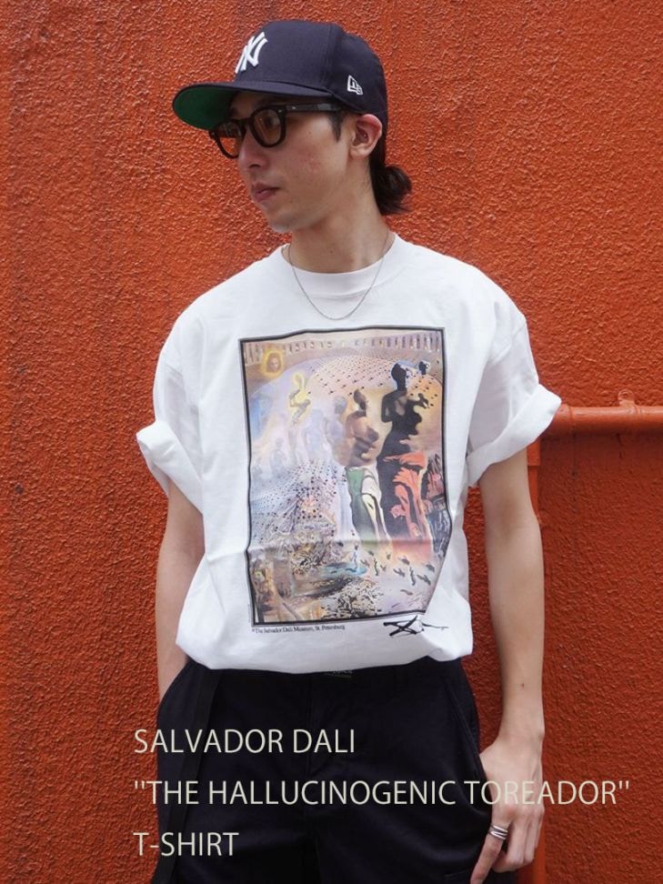 90's JERZEES SALVADOR DALI ''THE HALLUCINOGENIC TOREADOR'' アートTシャツ 白 表記(L) NOS