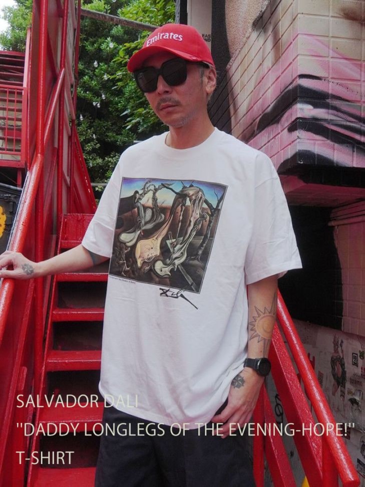 90's JERZEES SALVADOR DALI ''DADDY LONGLEGS OF THE EVENING-HOPE!'' アートTシャツ 白 NOS