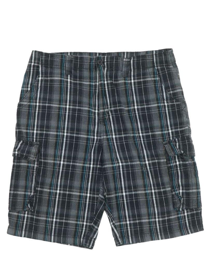 00'S AIRWALK PLAID COTTON SHORTS (SIZE.W34)