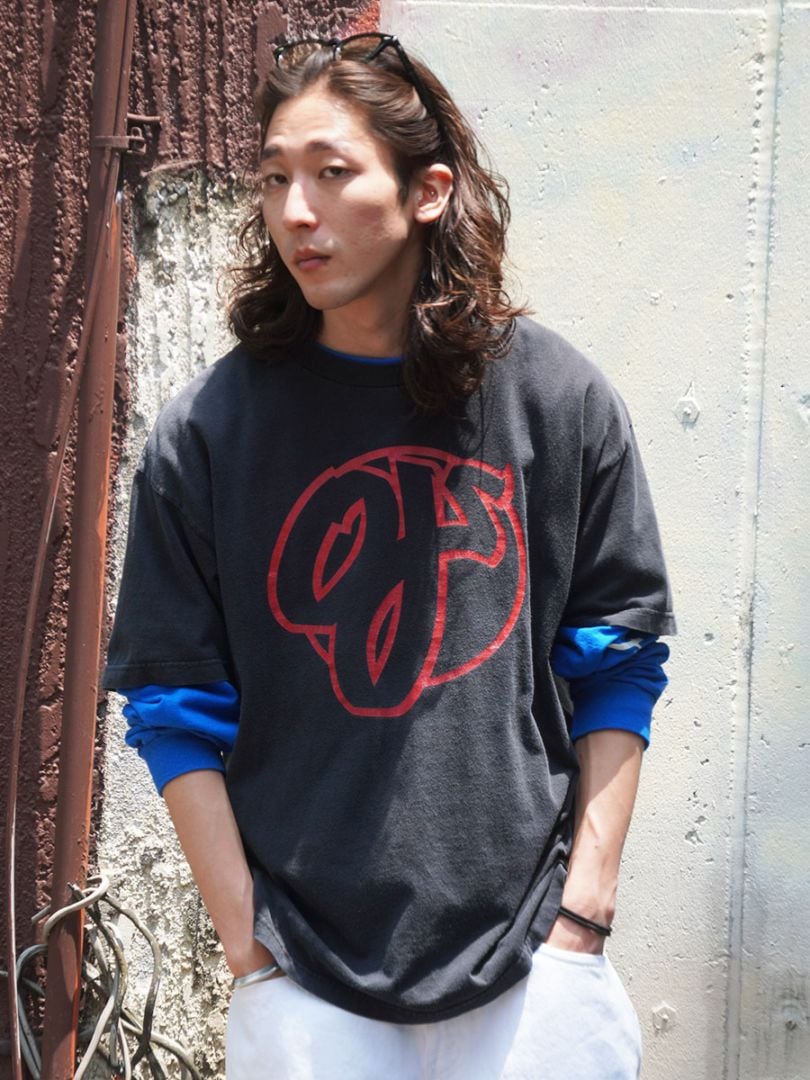 00'S NHS ''OJ WHEELS'' T SHIRT BLACK (SIZE.X LARGE)
