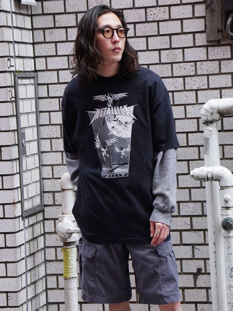 00'S AAA ''METALLICA CLUB'' T SHIRT BLACK (SIZE. X LARGE) 