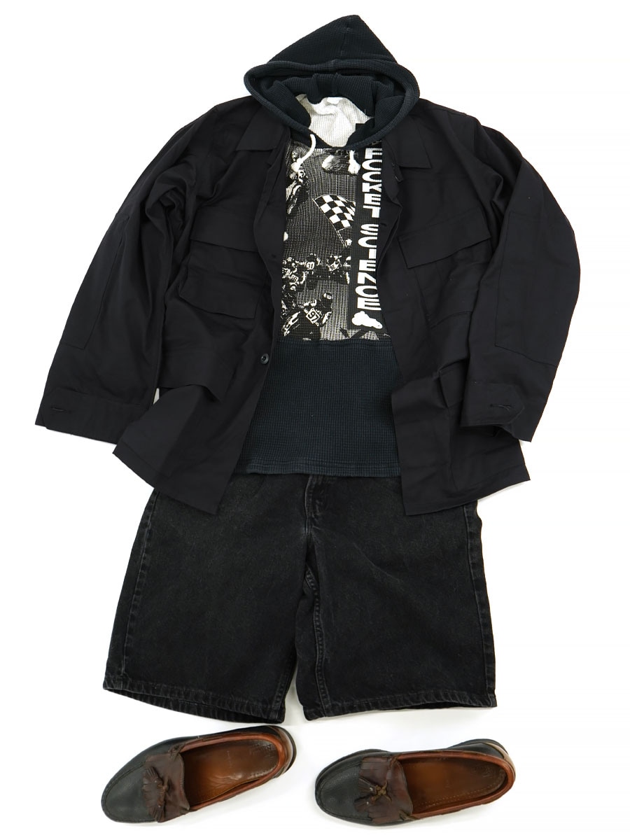 '97 US COAT HOTWEATHER BLACK 357 BDU JACKET (SIZE. SMALL REG) NOS
