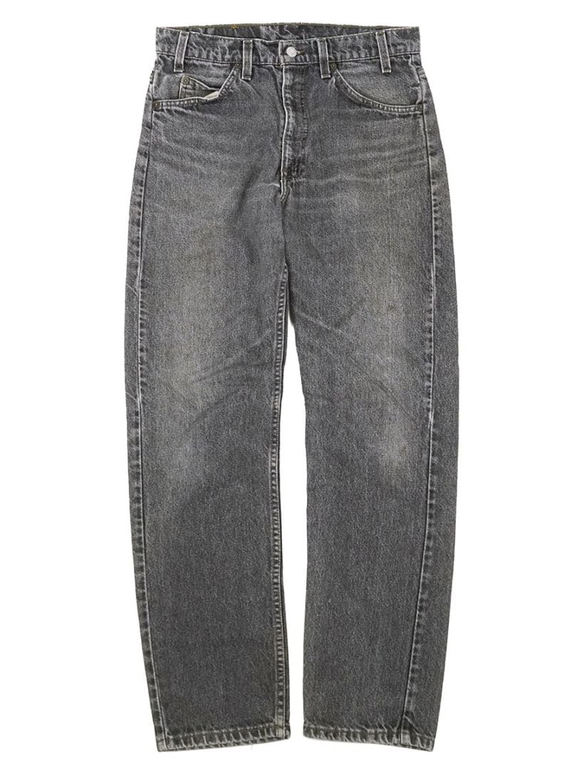 90's LEVI'S 505 先染め ブラック デニムパンツ 薄ヒゲ 表記(W32 L32) USA製