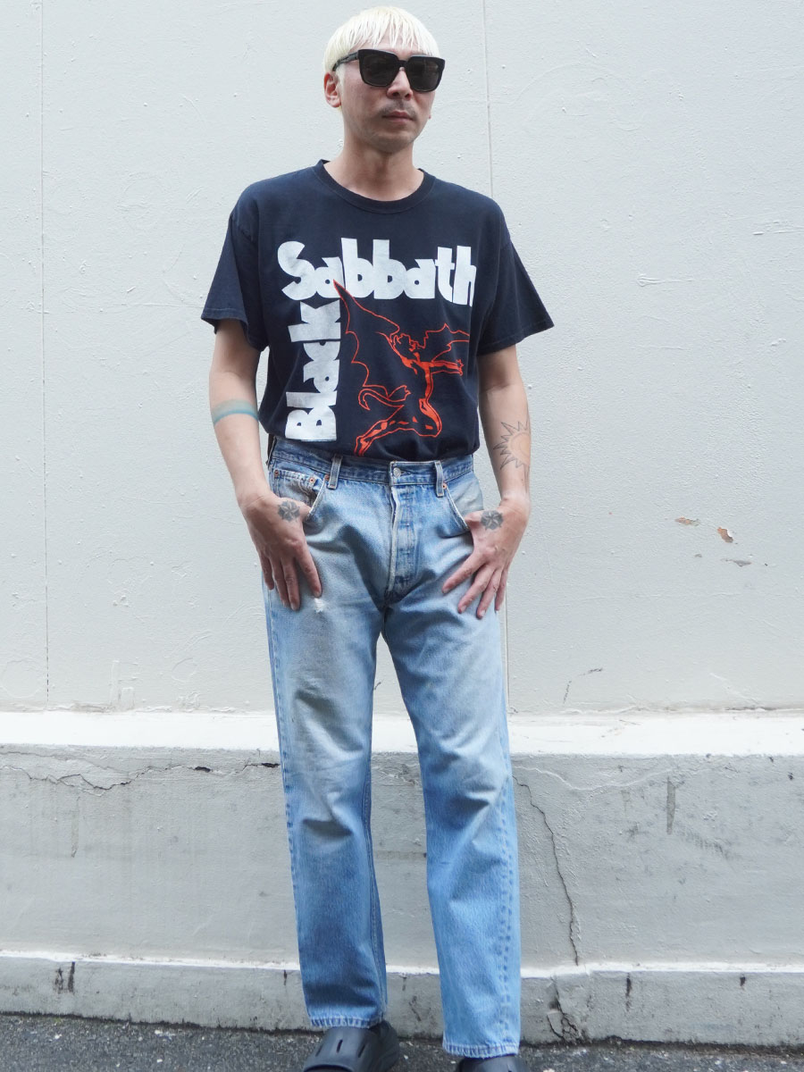 00's TULTEX ''ブラック・サバス'' バンドTシャツ ブラック 表記(L)