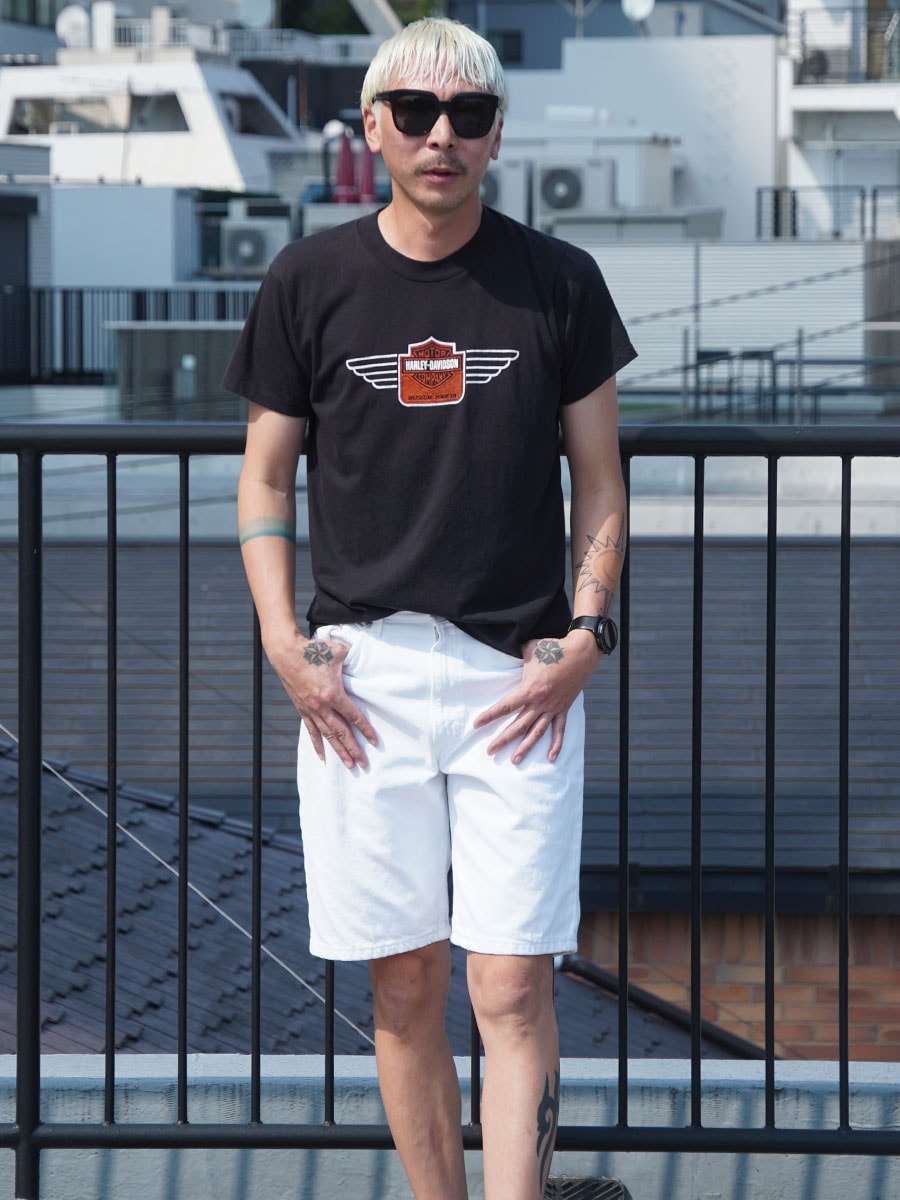 70's～ SCREEN STARS ハーレーダヴィッドソン 両面プリント Tシャツ 表記(L) 