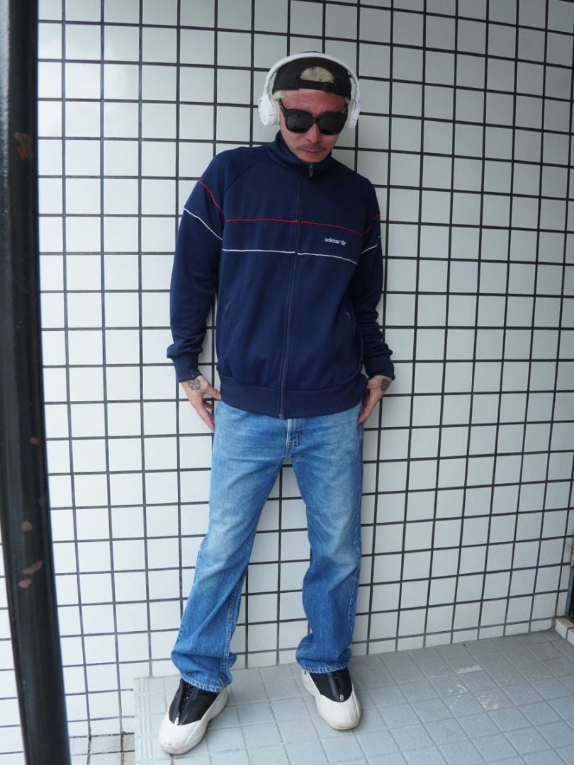 80's adidas 切り替え トラックジャージ 表記(L) 