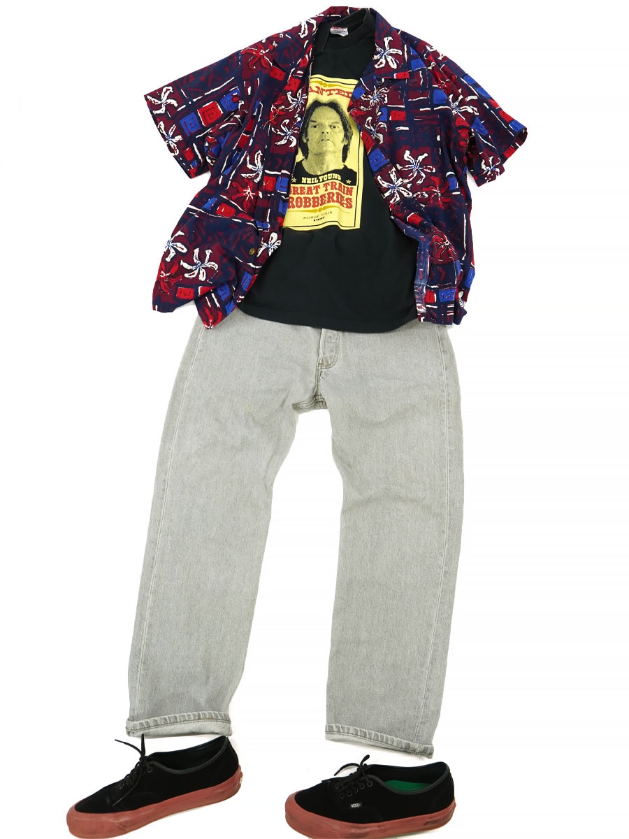 90's LEVI'S 501 カラーデニムパンツ グレー 表記(W34 L30) USA製