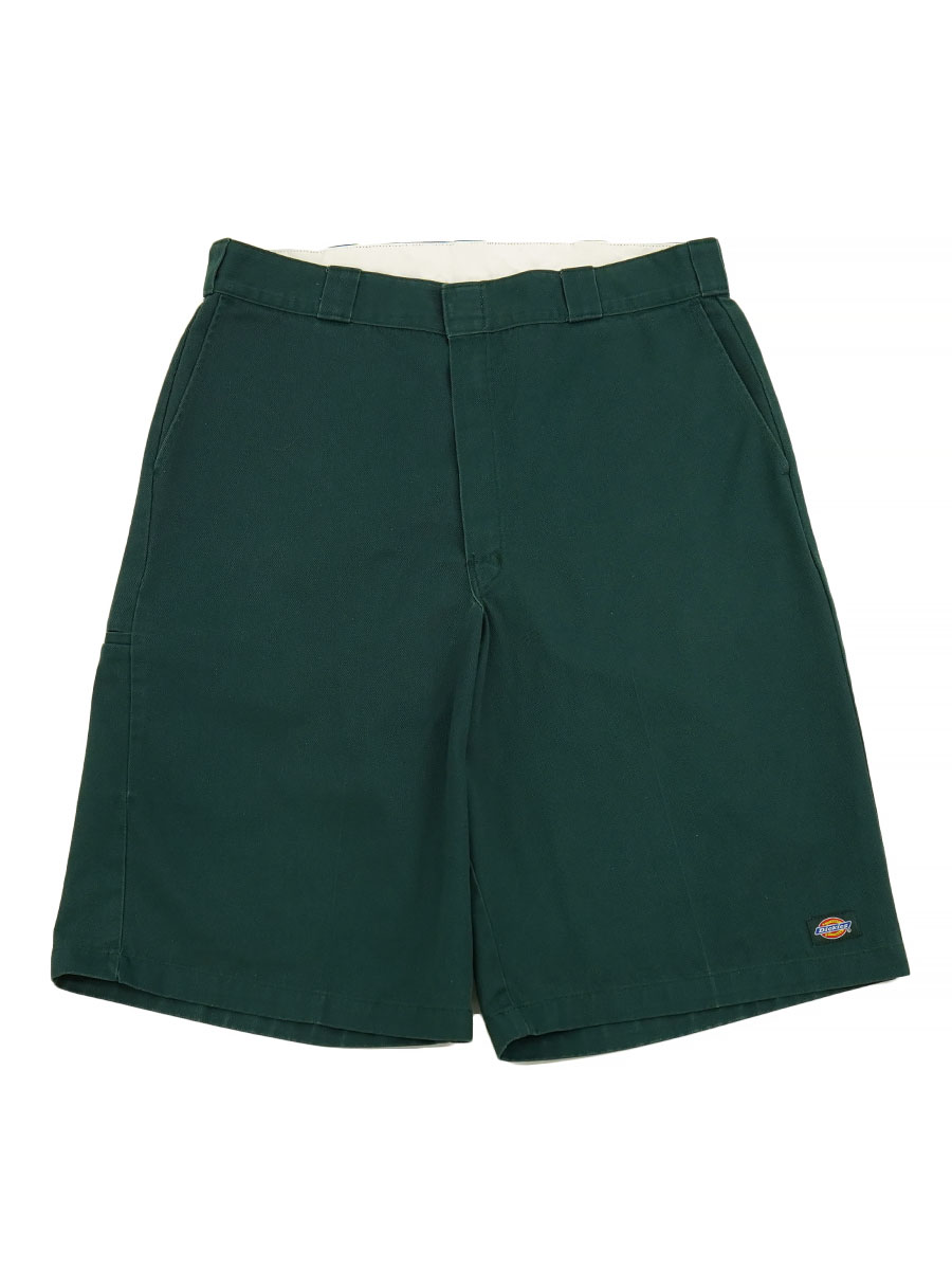 00's～ ディッキーズ ワークショーツ セルフォンポケット Green 実寸(W37.5)