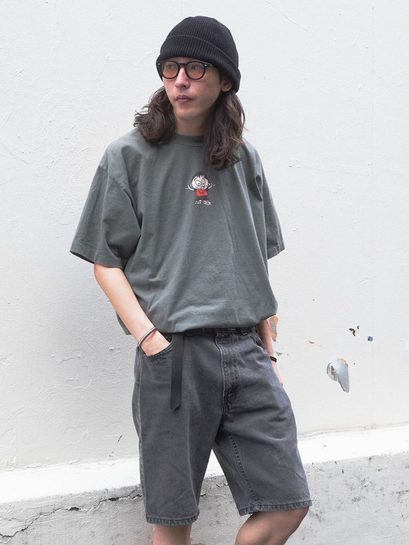 90's giant ''WEEZER'' 両面プリントTシャツ オリーブ 表記(XL)