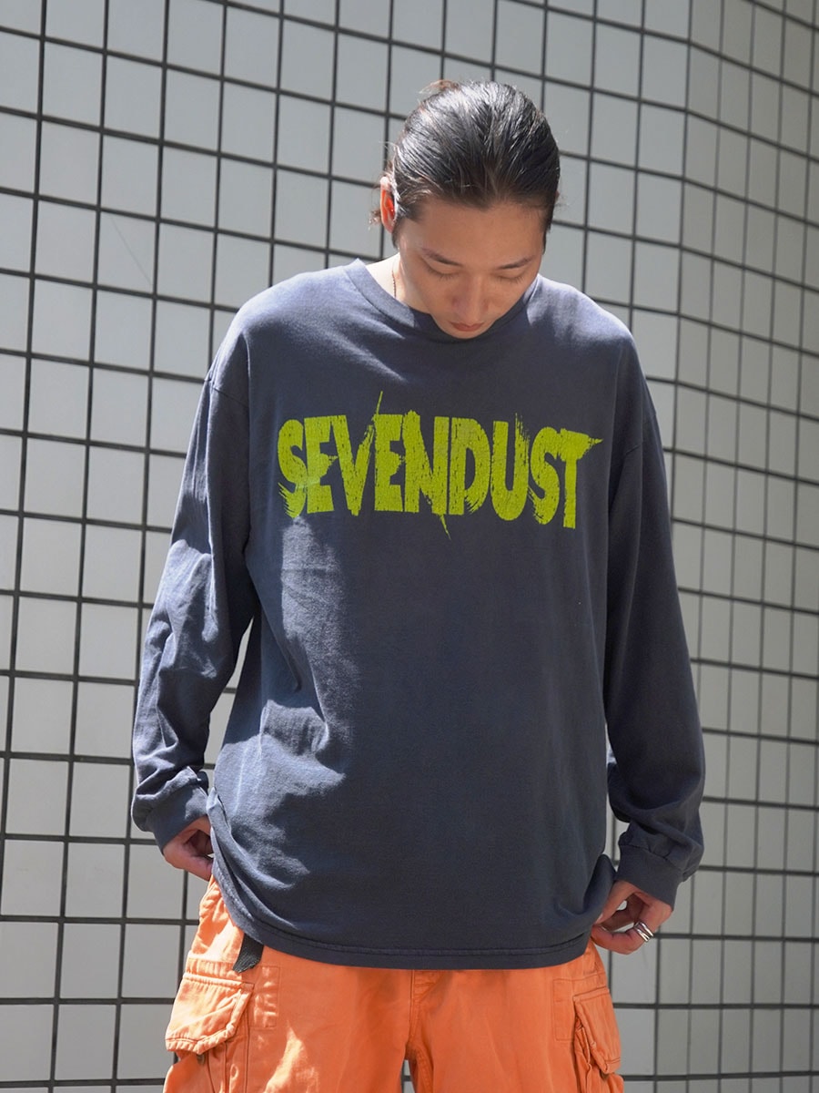 90's～ DELTA SEVENDUST ''U.S. TOUR'' 両面プリント ロングスリーブTシャツ ブラック 表記(XL)