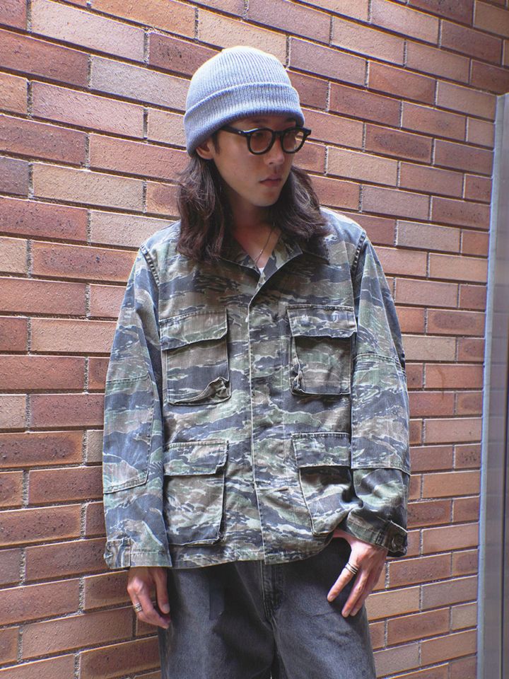 USA製 LADIGA SPORTSWEAR, INC. タイガーストライプ BDUジャケット 表記(SMALL REGULAR)