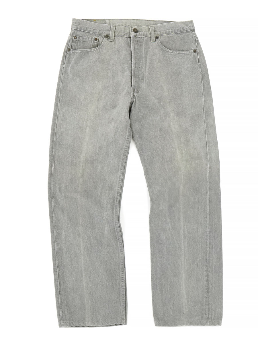 90's LEVI'S 501 オリジナル カラーデニムパンツ グレー 表記(W34xL30) USA製