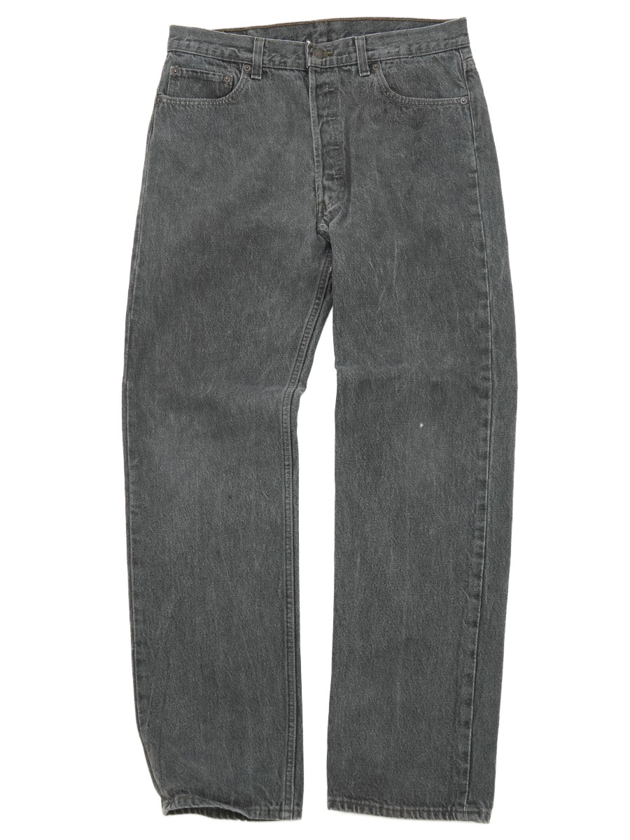 90's LEVI'S 501 先染めブラック デニムパンツ 表記(W36 L32) USA製