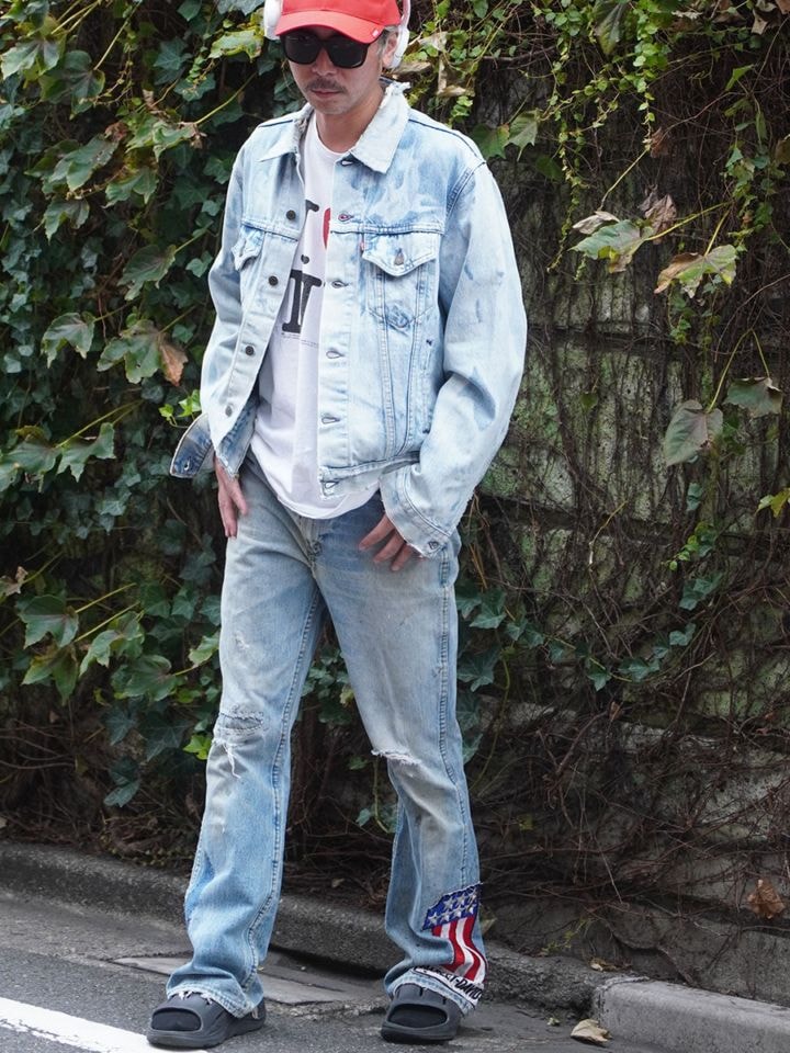 70's Wrangler カスタム！ ブーツカット デニムパンツ 実寸(W33 L33位) 