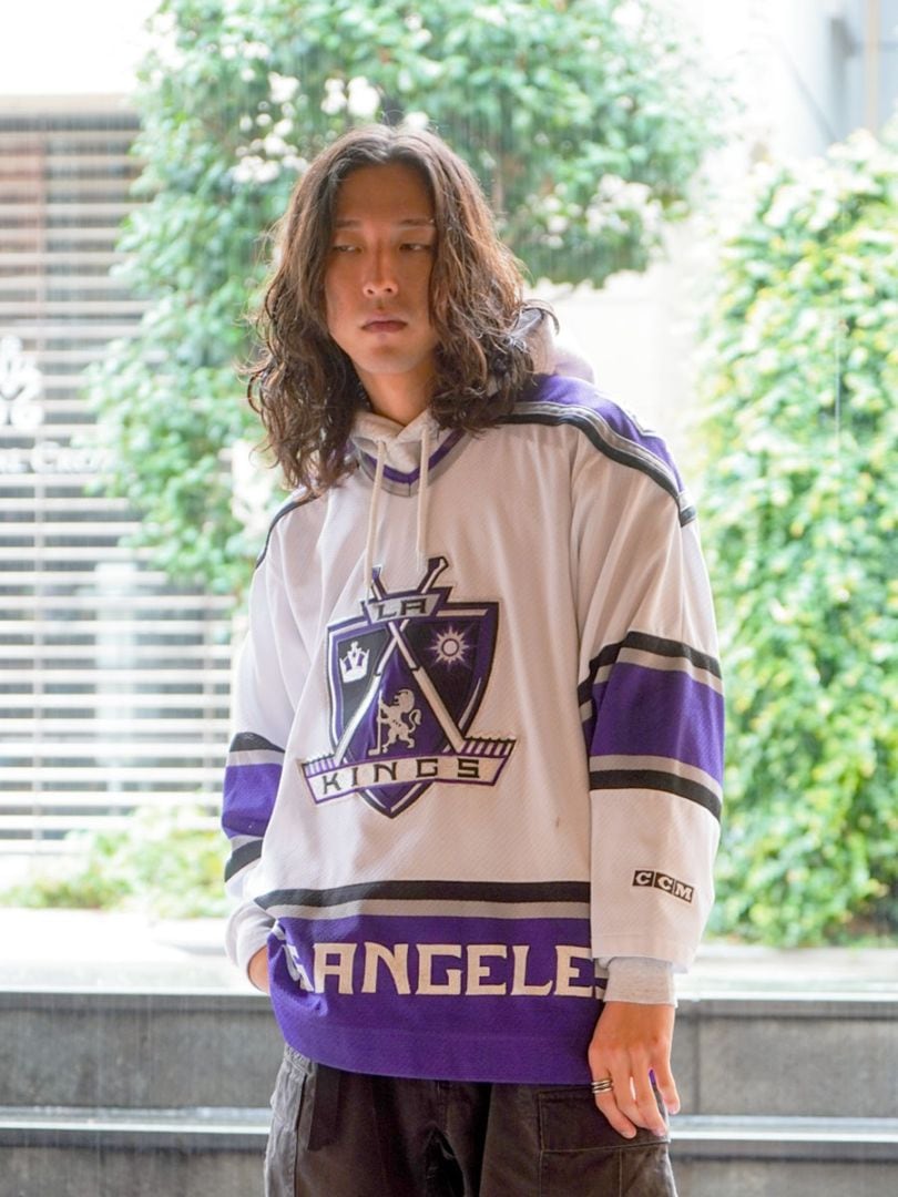 90's～ CCM ''Los Angeles Kings'' ホッケーシャツ 表記(M) | NEW ITEM