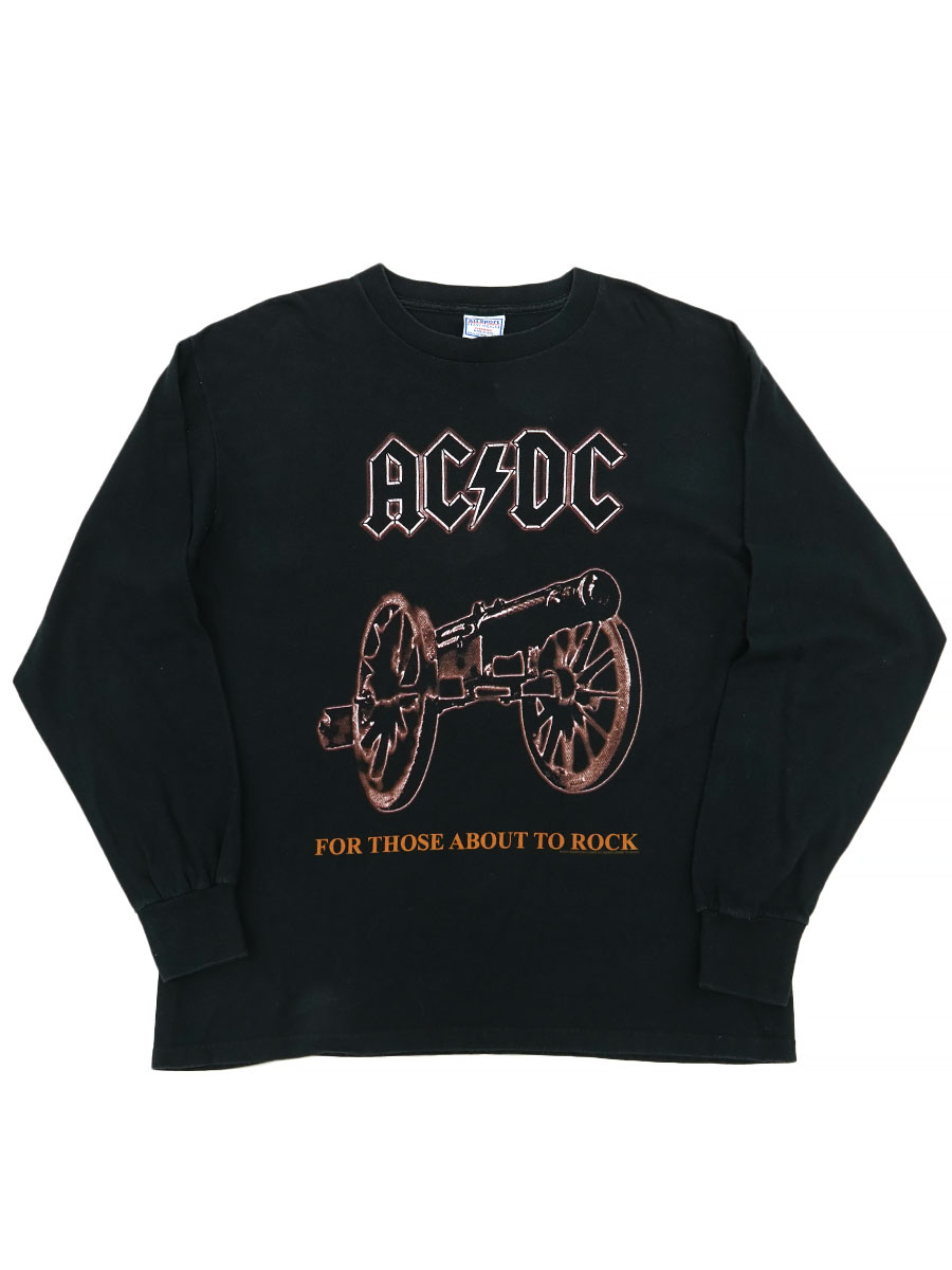 00's Allsport ''AC/DC'' For Those About to Rock (We Salute You) L/S Tシャツ 表記(L) USA製