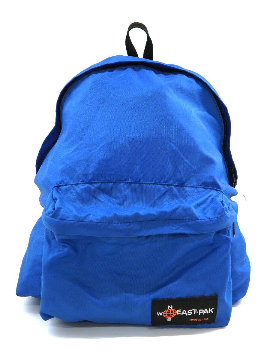 70's～ EASTPAK ナイロン リュックサック ブルー USA製