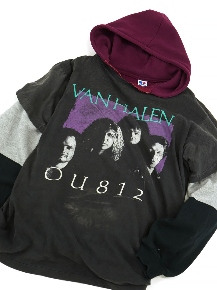 80'S ''VAN HALEN'' OU812 フォトTシャツ 両面プリント 実寸(L位)