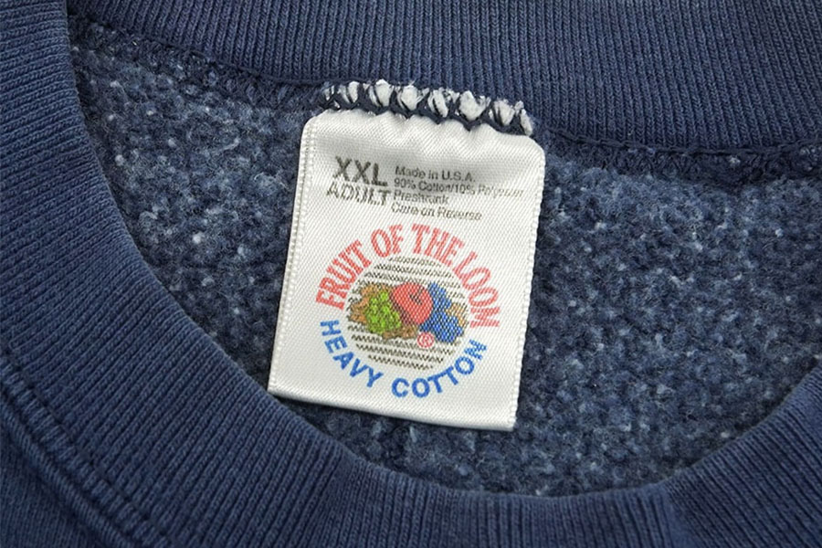 90'S FRUIT OF THE LOOM ''SPAM'' SWEAT SHIRT NAVY (SIZE.XXX LARGE) MADE IN USA